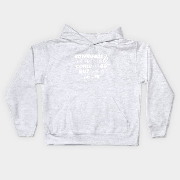 Friends For Life Kids Hoodie by behindthefriends